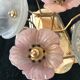 Murano pair of sconces in flower model 1980