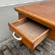 Art deco dining table or desk in wood (extendable)