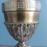 Lampe pied bronze laiton doré