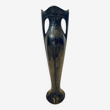 Christofle vase in silver metal