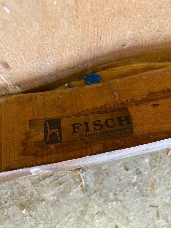 Paire de fauteuils anciens Fishel en bois