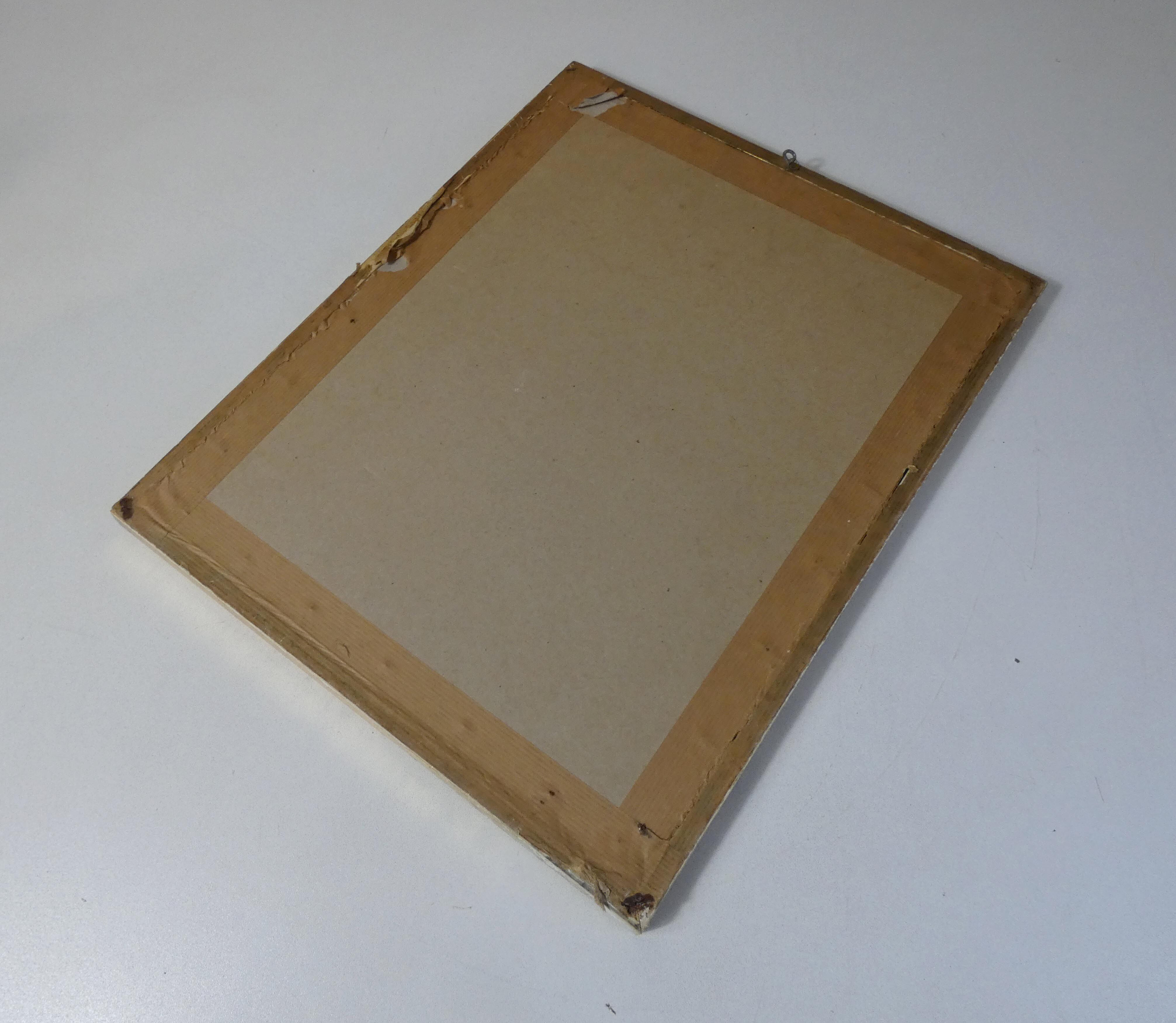 Old pink framed botanical engraving signed redouté