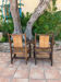 Pair of Neo-Basque armchairs from the 1950s.