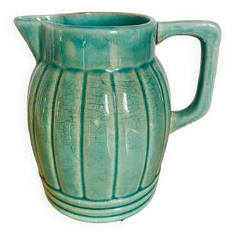 Old green Orchies pitcher