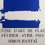 Simon Hantaï, Centre d'art de Flaine, 1984. Original poster in screen print (large format)