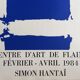 Simon Hantaï, Centre d'art de Flaine, 1984. Original poster in screen print (large format)