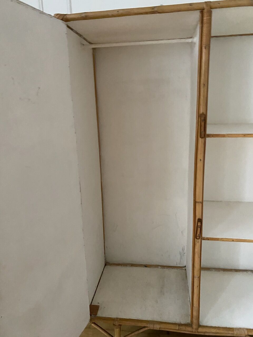 Vintage rattan cabinet