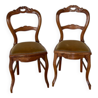 Set of 2 louis philippe chairs