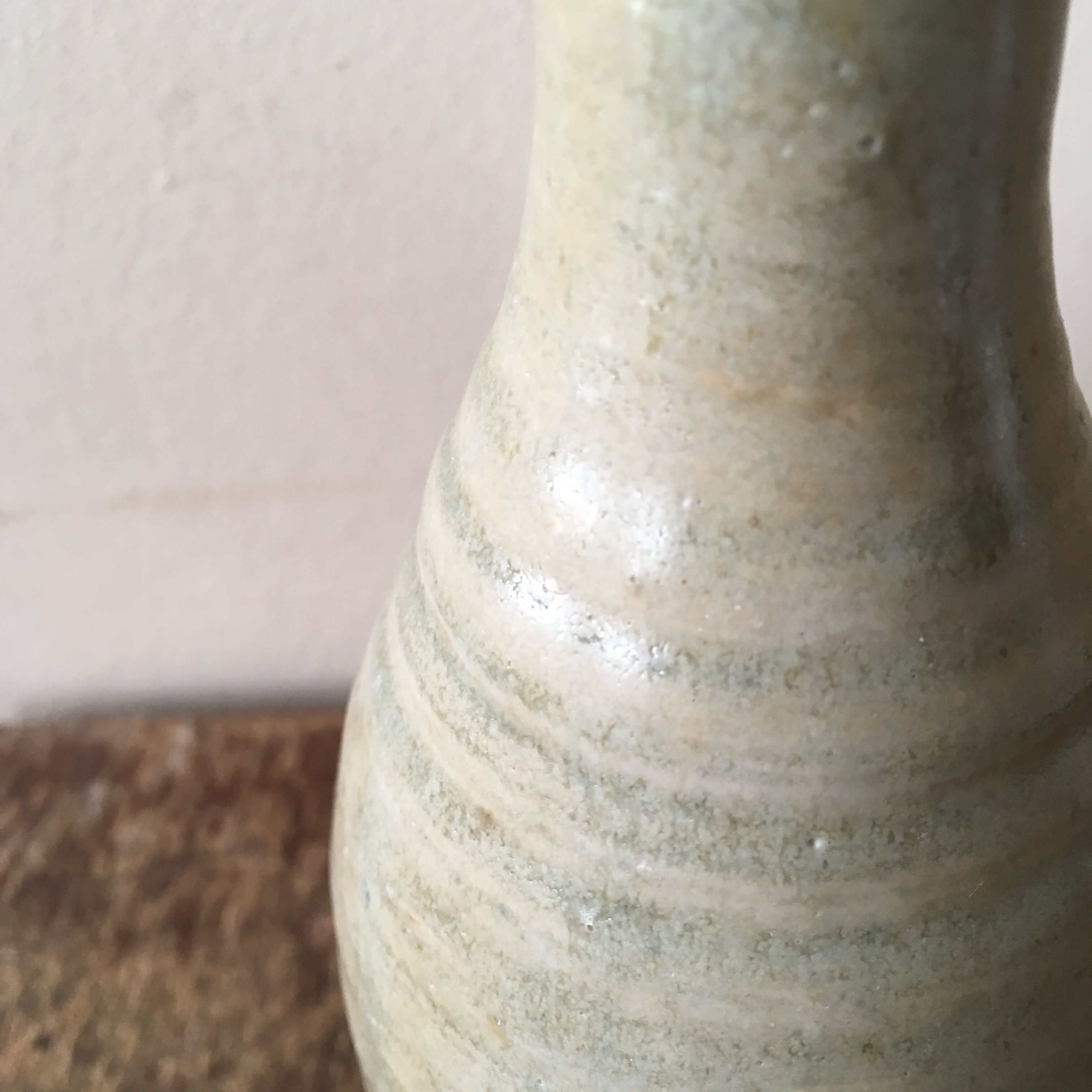 Small old stoneware bottle