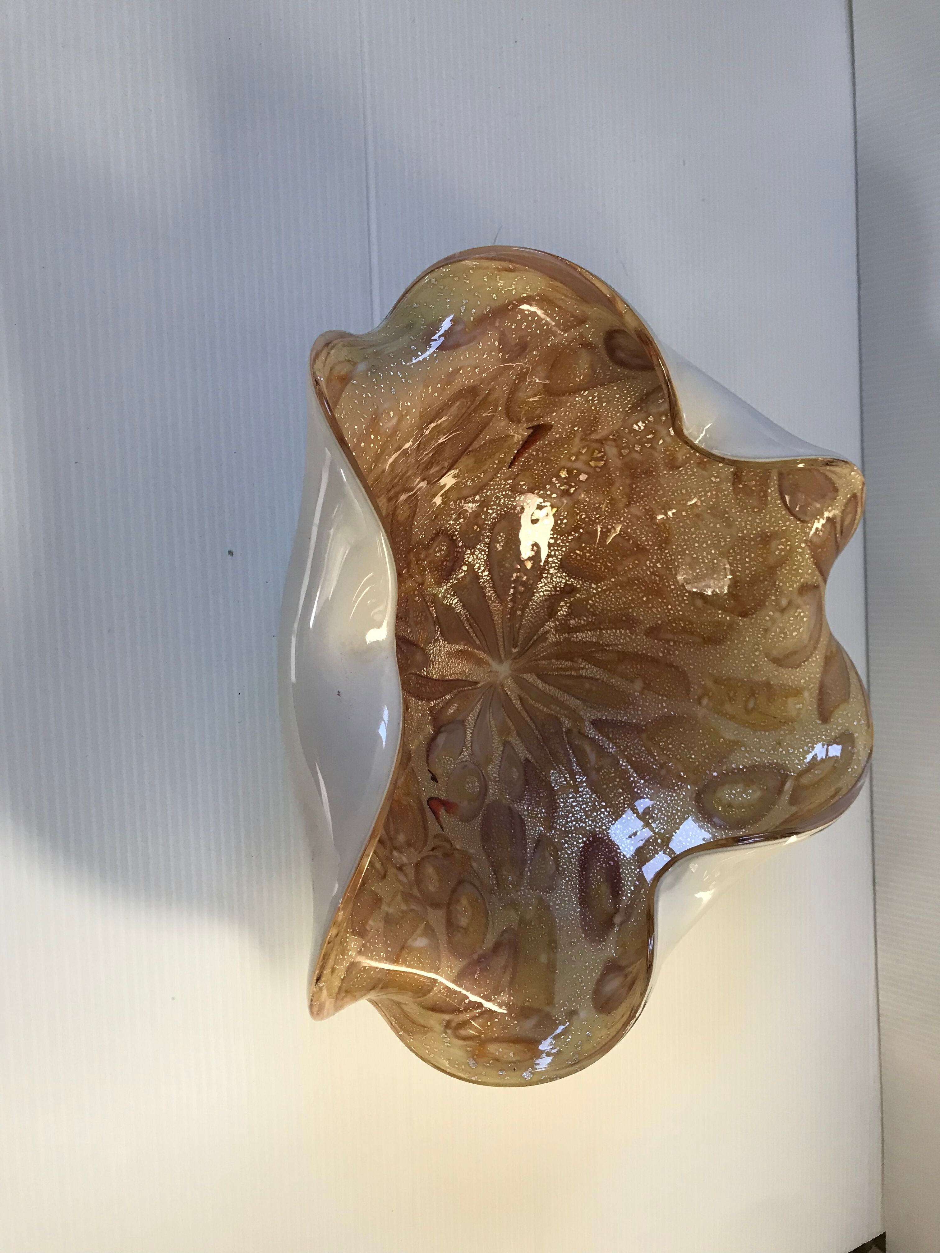 Vide-poches en verre de Murano vintage