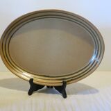 Large oval stoneware dish from Sarreguemines in very good condition