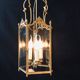Lantern 3 lights bronze and brass