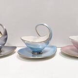 Service de petit-déjeuner en céramique colorée de 22 pièces par Italo Casini, Sesto Fiorentino