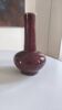High-necked globular porcelain vase "oxblood"
