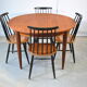 Table repas extensible en teck 1970