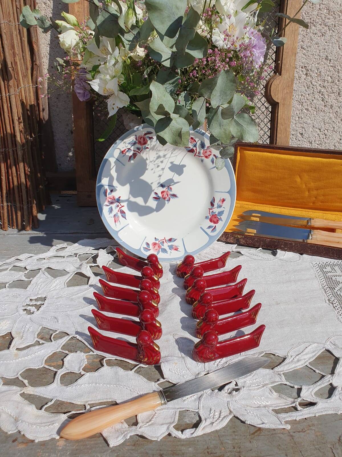 12 duck ceramic knife holders