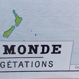 School poster wall map rossignol montmorillon le monde vegetation 1-2