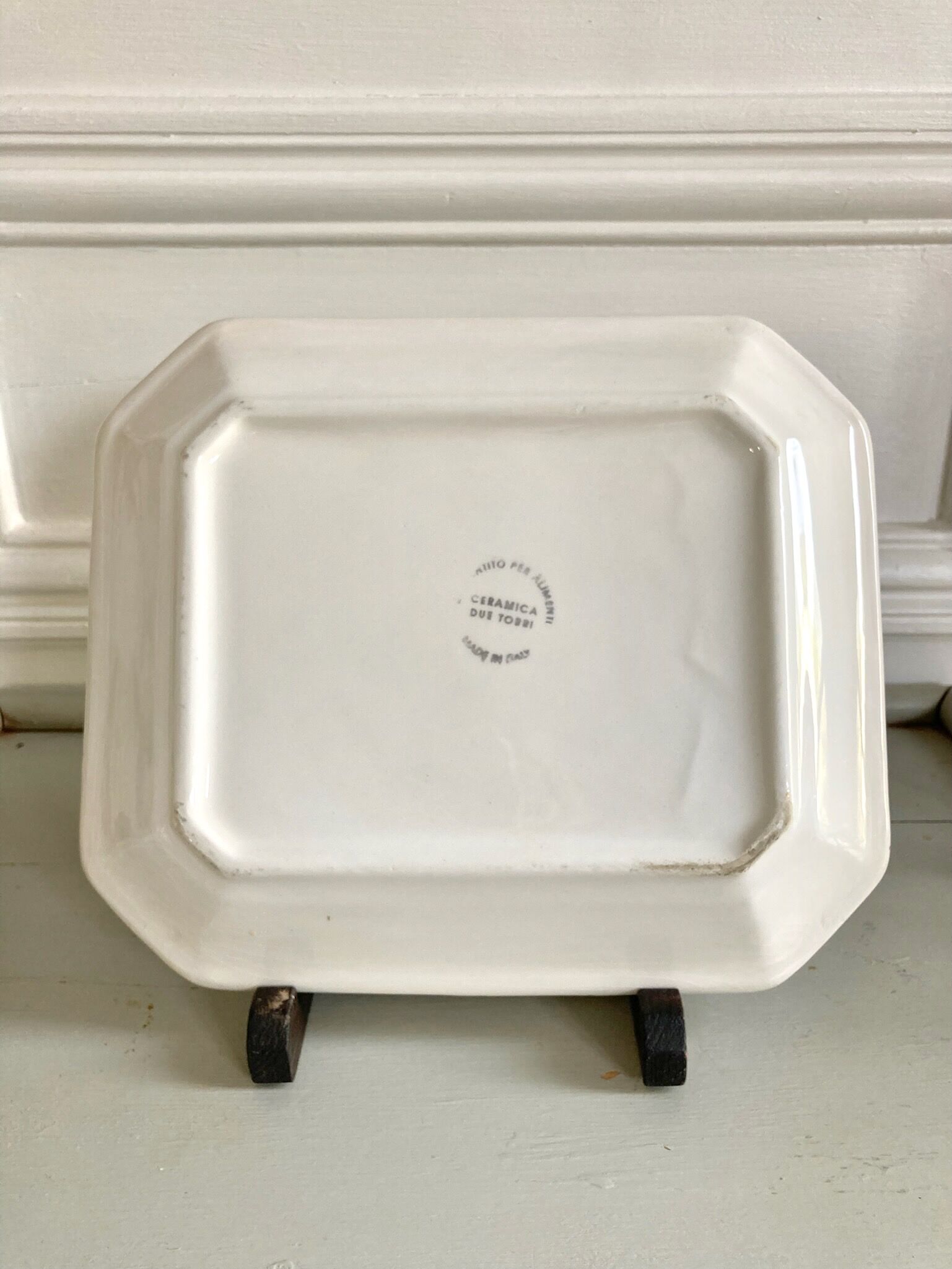 Fruit décor dish Italy 1970, Due Torri