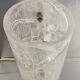 Vintage wall lamp in glass and brass 70s