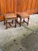 2 tabourets en bois tourné, 1950