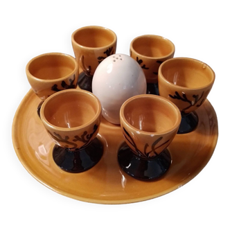 Egg cup service Ceramic art Lamarche