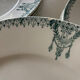 Flat plates in antique St Amand earthenware