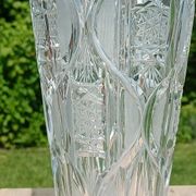 Cut glass vase in Art Deco style