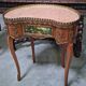 Louis XV style bean desk in marquetry and gilded bronze