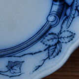 Compotier anglais ancien terre de fer "Rose & Ivy" B.W.M & Cie