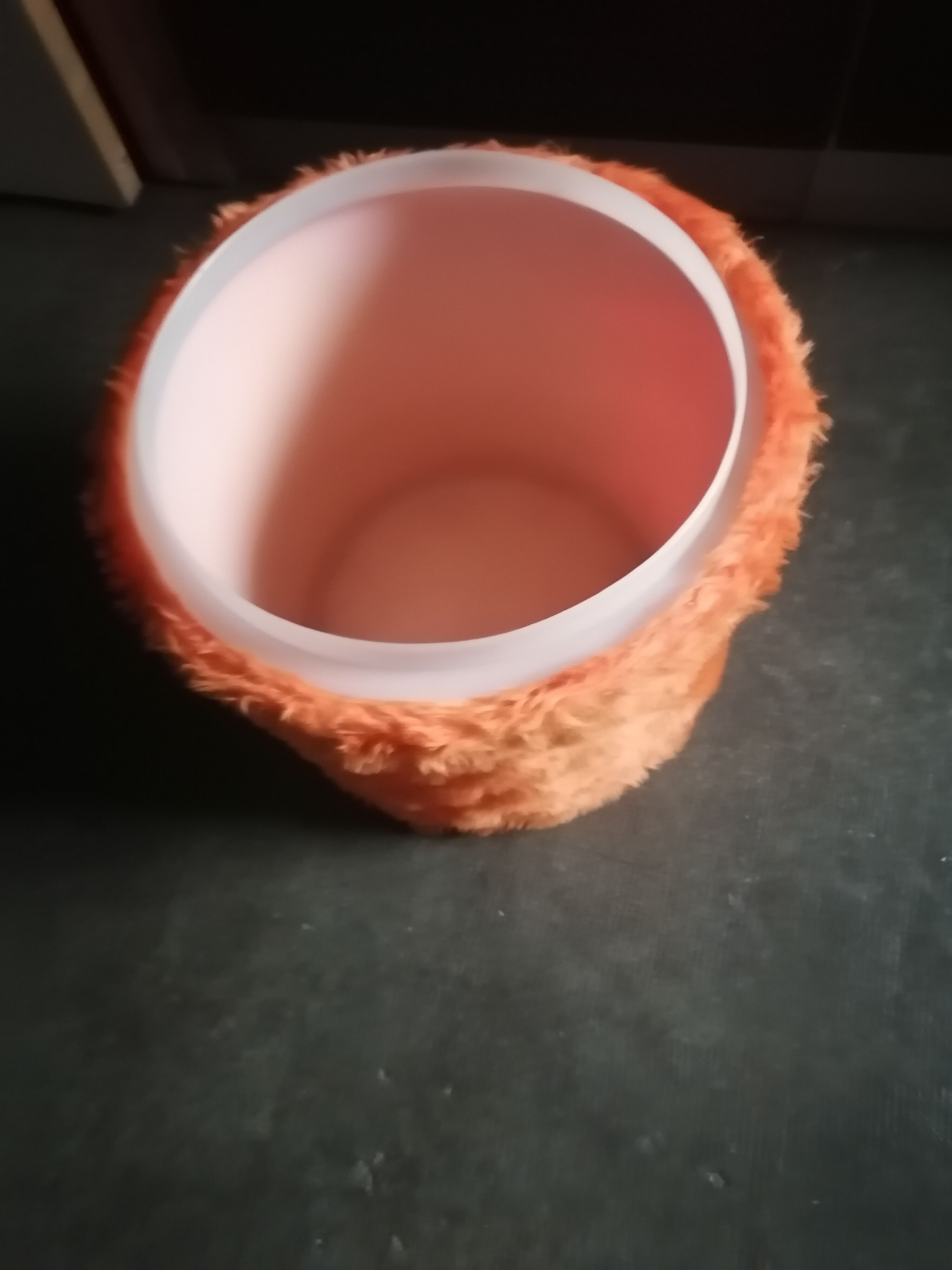 Pouf 1970 orange Pelfran
