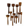 Lot of 11 wooden drumsticks