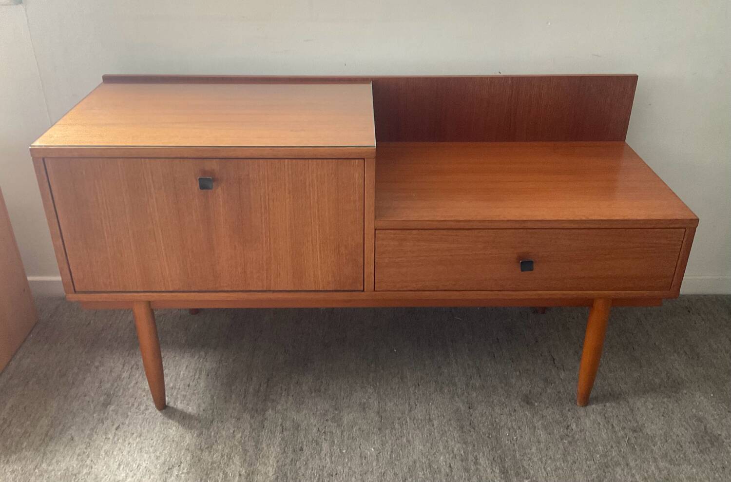 Console, Scandinavian teak sideboard, 1960s