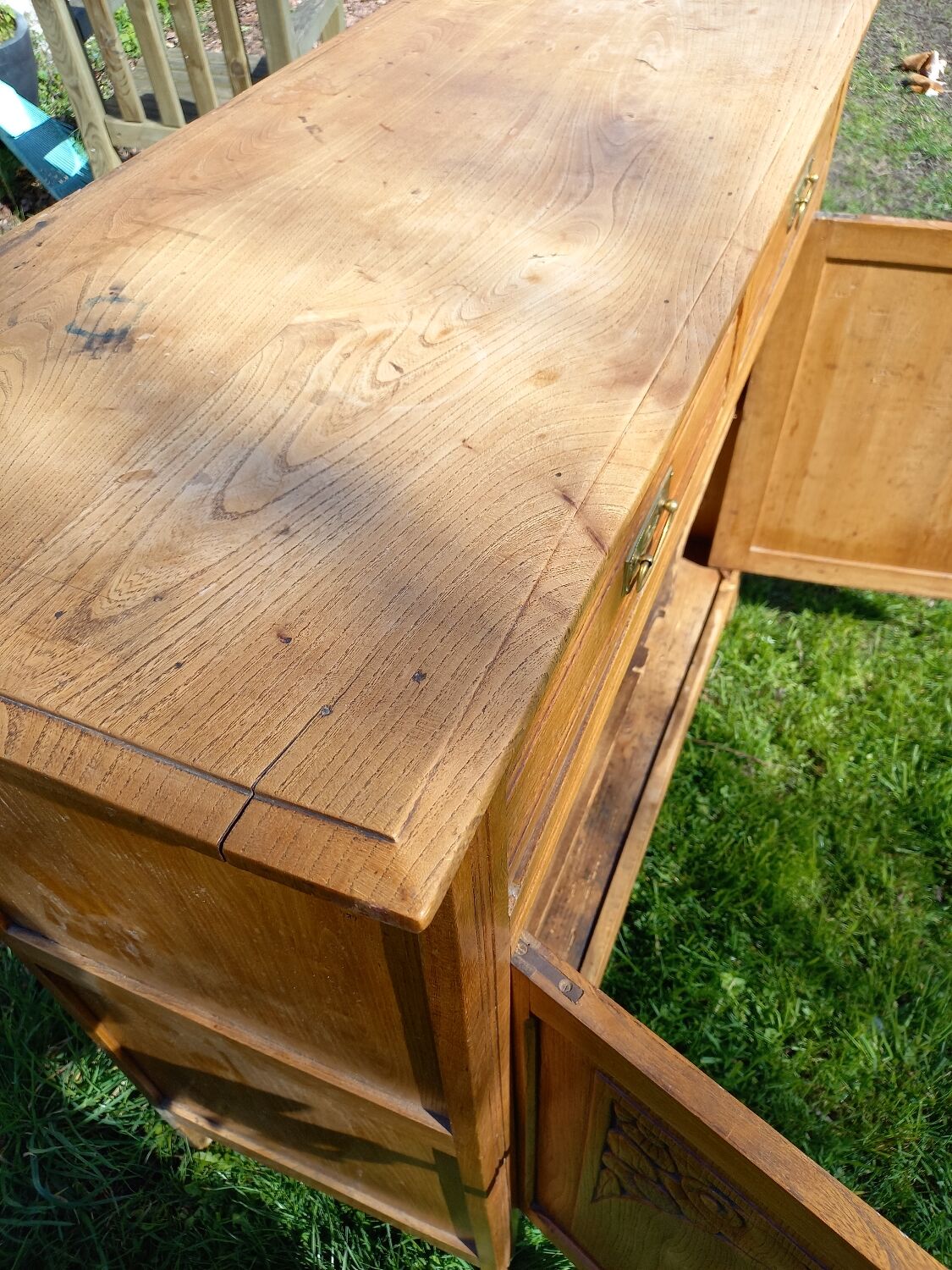 Art Deco sideboard 1930 2 doors 2 drawers