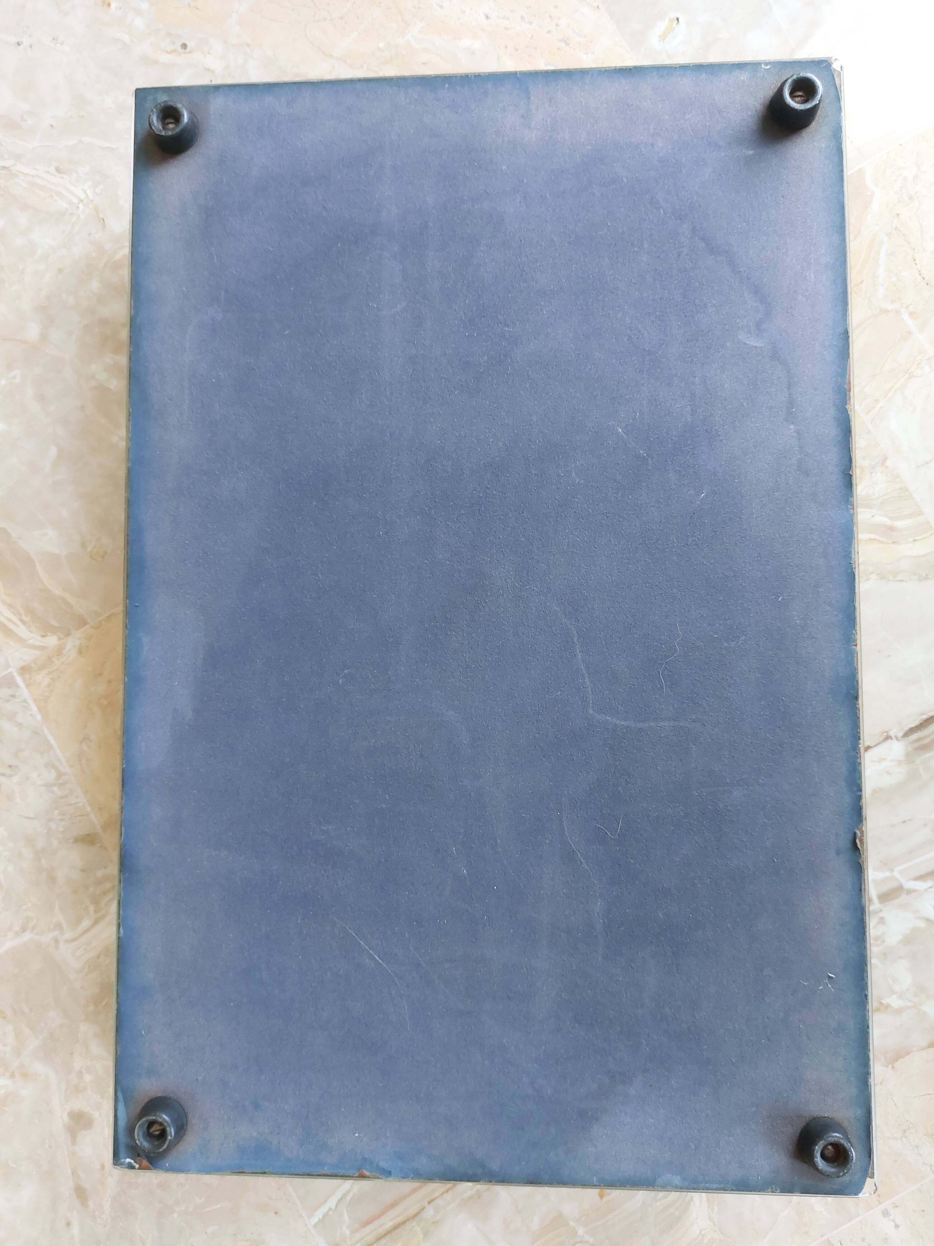 Plateau ancien miroir et chrome époque Art Déco 1930