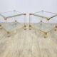 A pair of Hollywood Regency tables, designed by P. Vandel, Paris, 1970s.