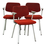 Set of 3 vintage design chairs by Friso Kramer for Ahrend de Cirkel from the late 1960s