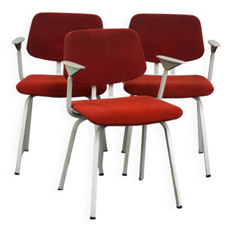 Set of 3 vintage design chairs by Friso Kramer for Ahrend de Cirkel from the late 1960s