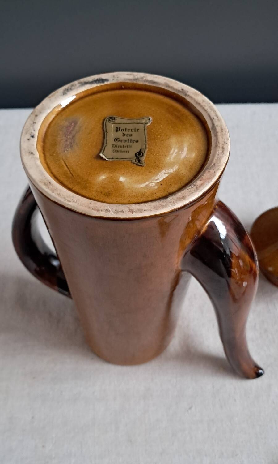Glazed coffee pot