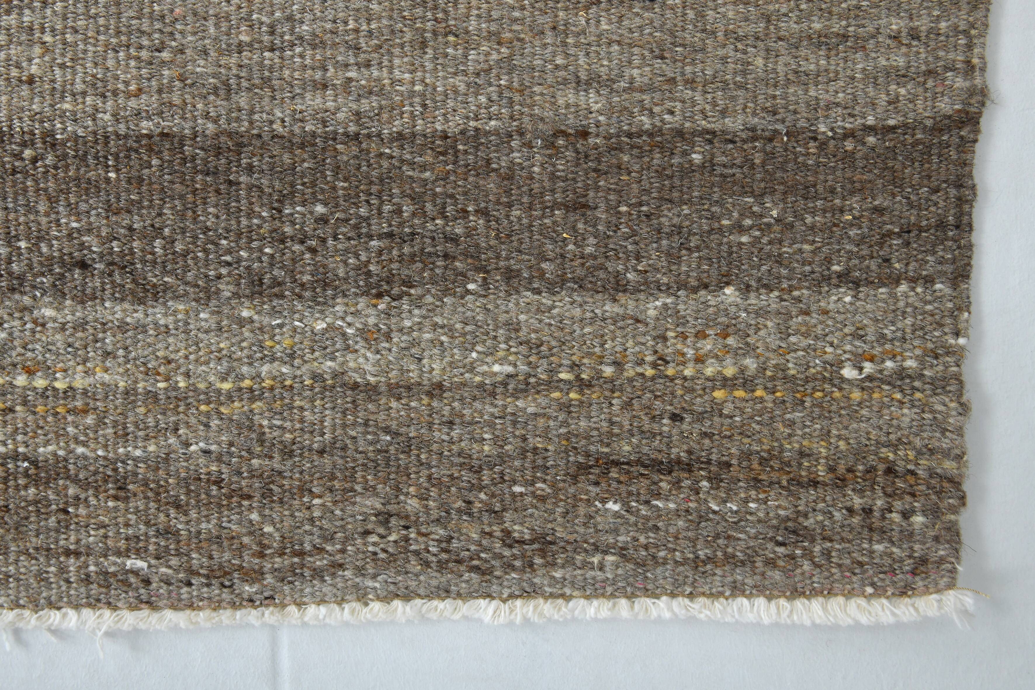 Extra Large Brown Vintage Kilim Rug, 321x370Cm