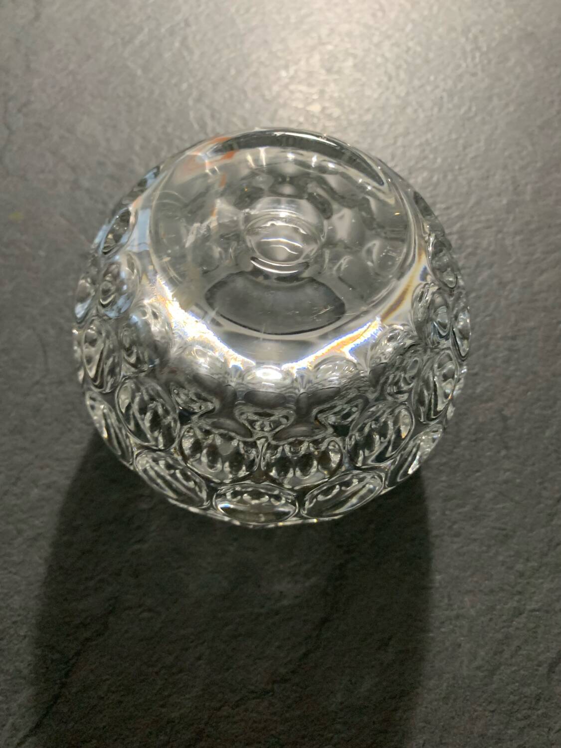 Crystal candle holder or trinket holder