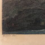 LACROIX of MARSEILLE. The Cascade of Tivoli, 1760. Enhanced etching.