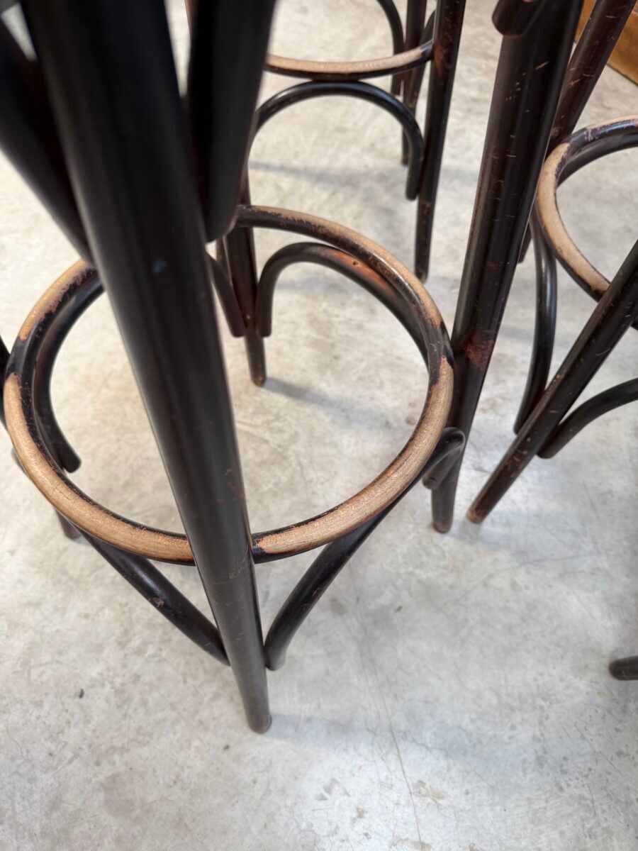Set of 4 bar stools from the 1960s.