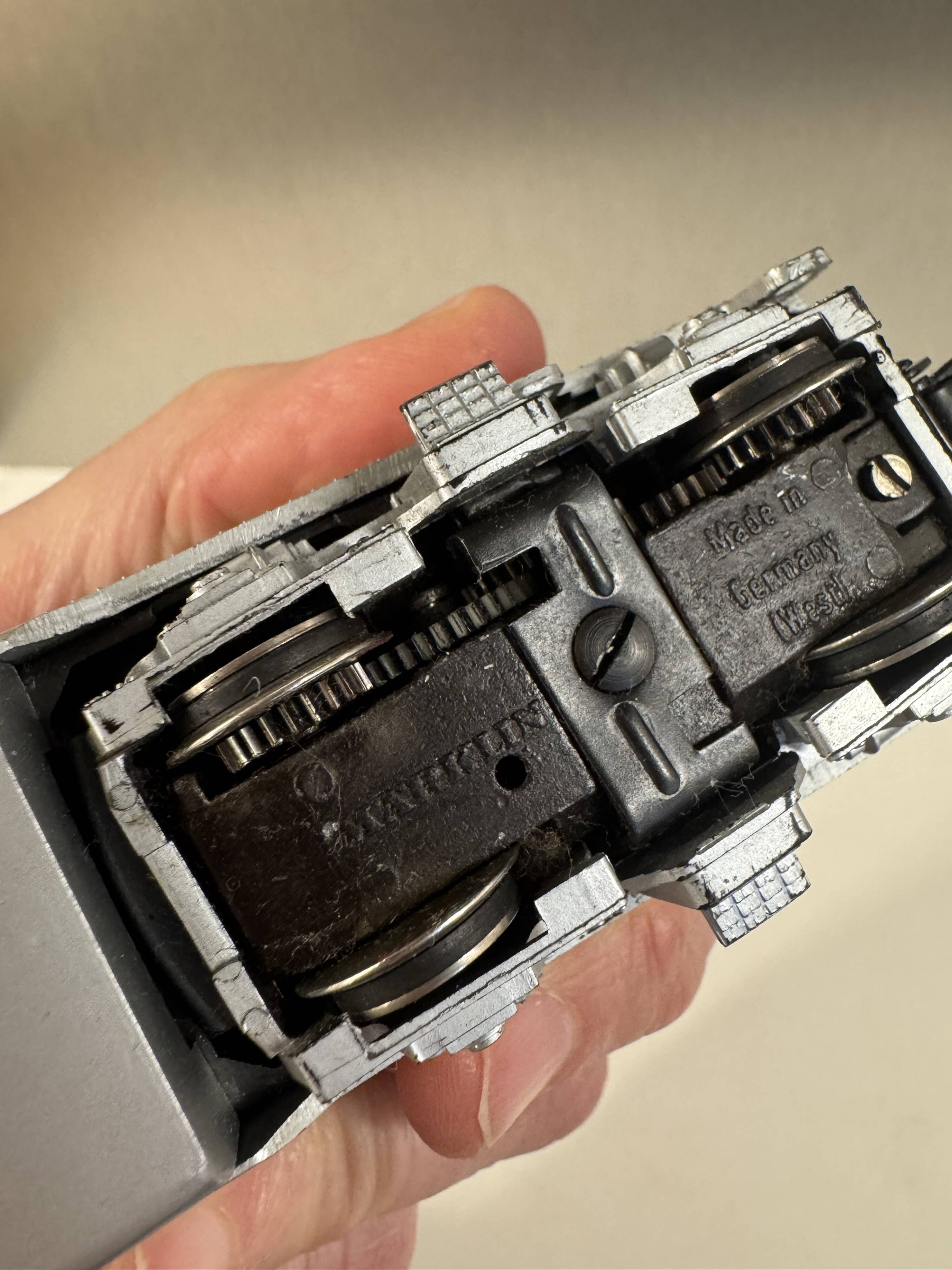 Old train locomotive Marklin Santa fe USA