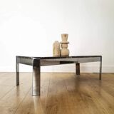 Marble coffee table and aluminum base