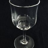 Set of 8 white wine glasses in Baccarat crystal model Capri