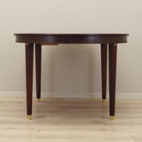 Round mahogany table, Danish design, 1970s, production: Denmark