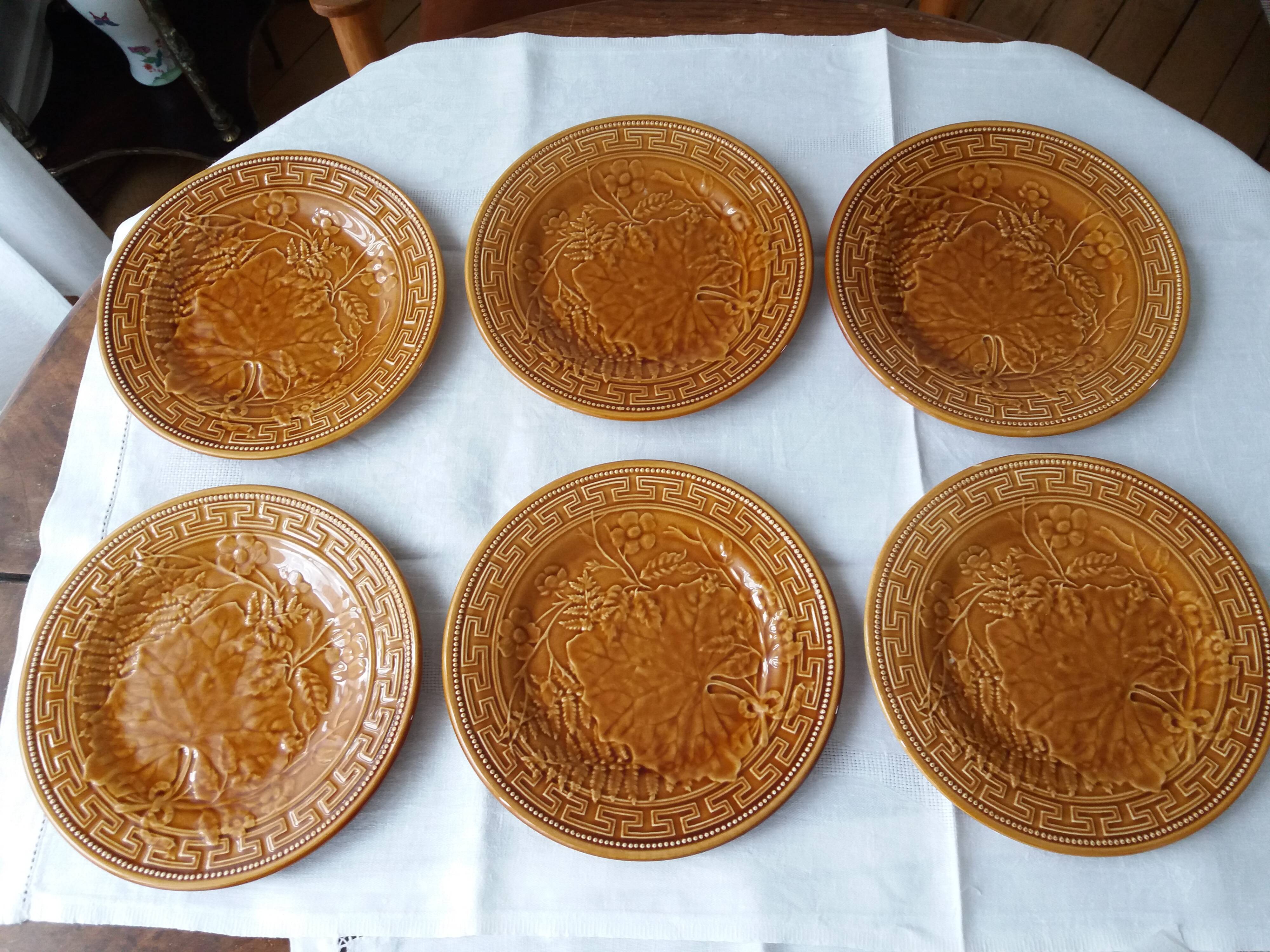 Six gien porcelain dabsin plates