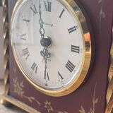 Old alarm clock to go back year 60 blessing west Germany in wood and metal