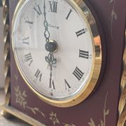 Old alarm clock to go back year 60 blessing west Germany in wood and metal