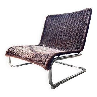 Fauteuil en rotin 70's